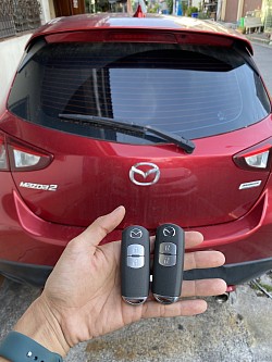 รับทำ มาสด้า2 กุญแจหายหมด ระบบ smart key