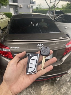 Vios ทำกุญแจรีโมทสำรอง แบบพับ